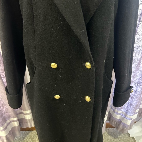 Vintage Worthington Black Wool Blend Coat - Picture 4 of 8